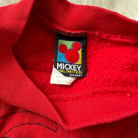 VTG '90s Y2K Indie Grunge Mickey Mouse Womens Sweatshirt Size: M - Picture 5 of 8